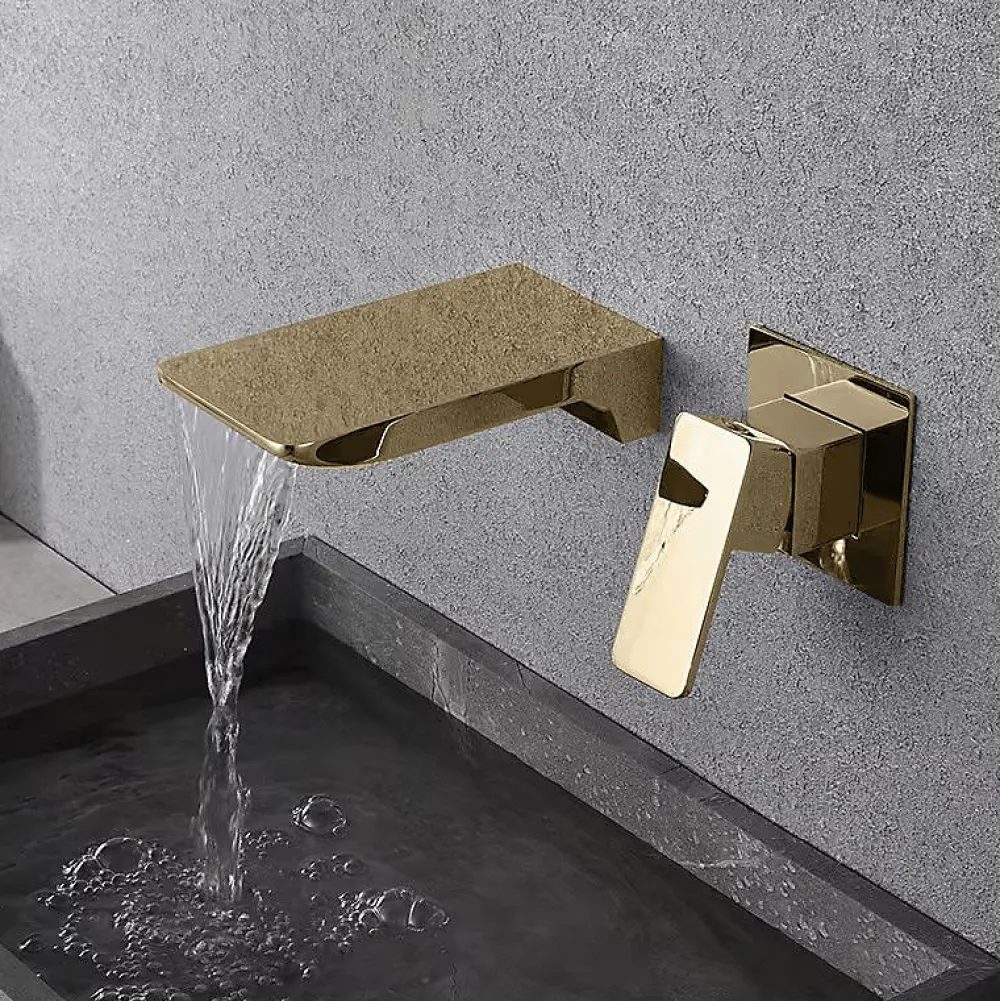 Robinet Lave-Mains|Rea Robinet De Lavabo Encastré Mason Gold