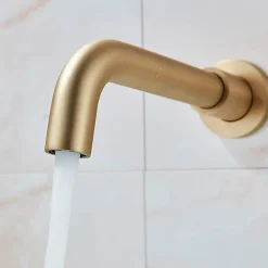 Rea Robinet de lavabo encastré Lungo long gold brush + box