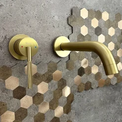 Robinet Lave-Mains|Rea Robinet De Lavabo Encastré Argon Js-622704-1Bg Brush Gold