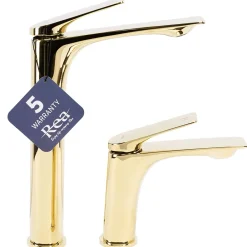 Robinet Lave-Mains|Rea Robinet de lavabo Avalon gold high
