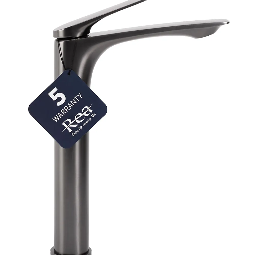 Rea Robinet de lavabo Avalon titanium high