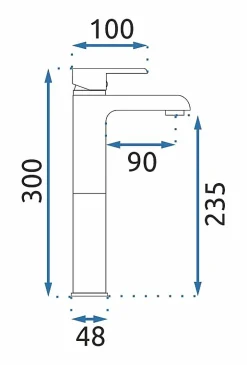 Rea Robinet de lavabo Bloom gold high