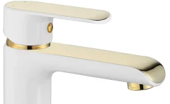 Robinet Lave-Mains|Rea Robinet de lavabo Bloom white gold low