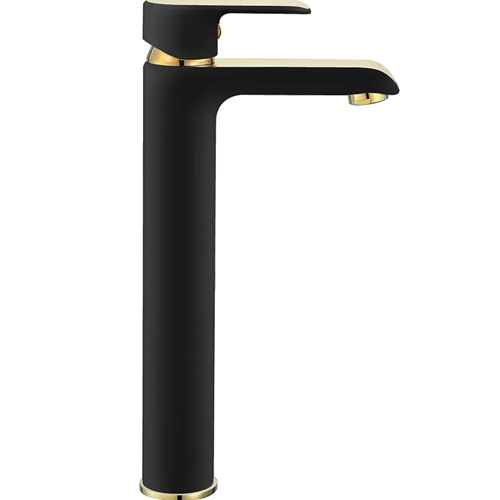 Robinet Lave-Mains|Rea Robinet de lavabo Bloom black gold high
