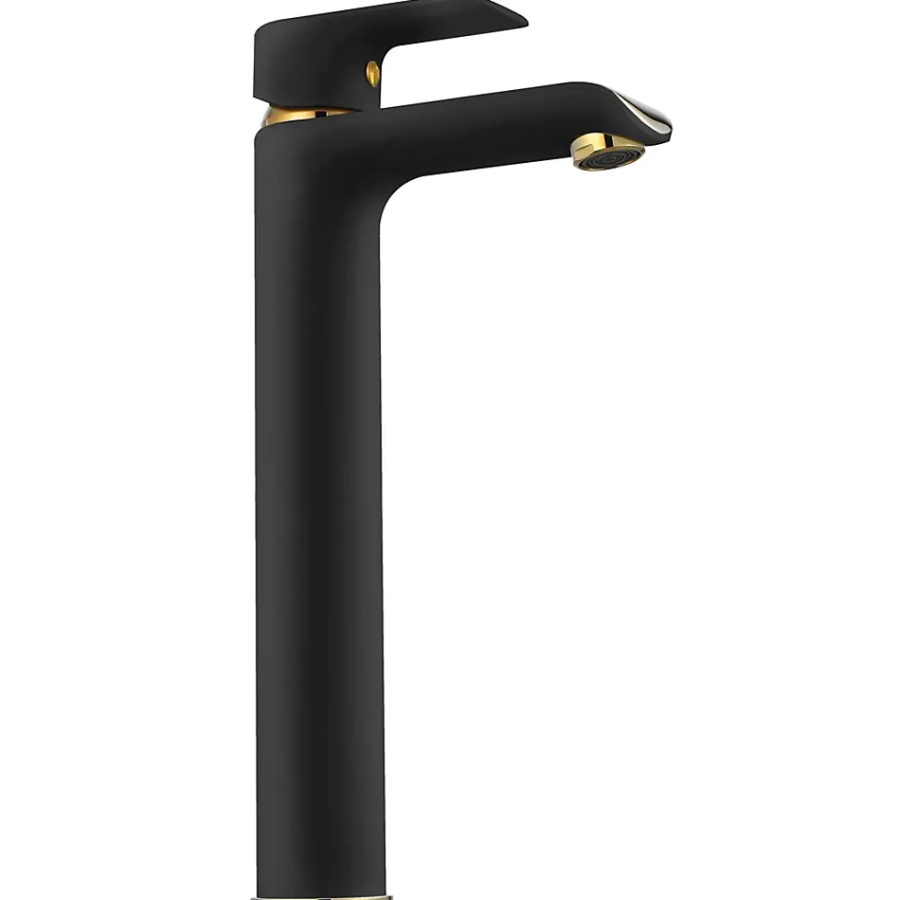 Robinet Lave-Mains|Rea Robinet de lavabo Bloom black gold high
