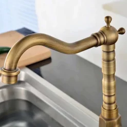 Robinet Lave-Mains|Rea Robinet de lavabo Bona old gold high