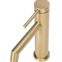 Robinet Lave-Mains|Rea Robinet De Lavabo Js-B310Bg Foss Low Brush Gold