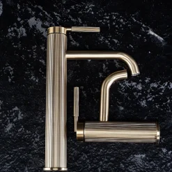 Rea Robinet De Lavabo Js-B348Bg Argon Low Brush Gold