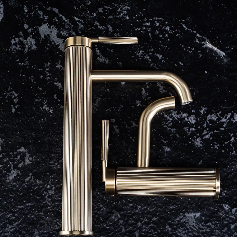 Rea Robinet De Lavabo Js-B348Bg Argon Low Brush Gold