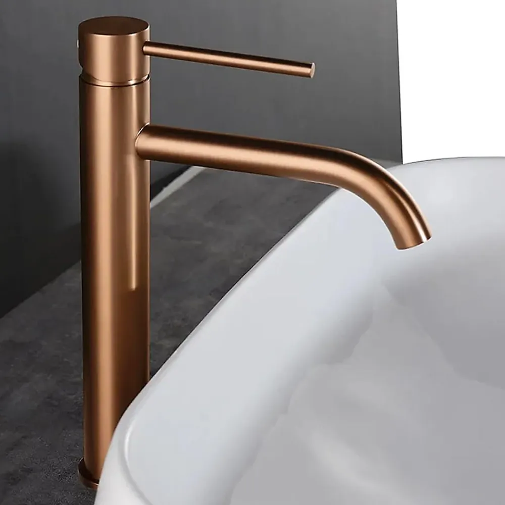 Rea Robinet de lavabo Lungo brushed copper high