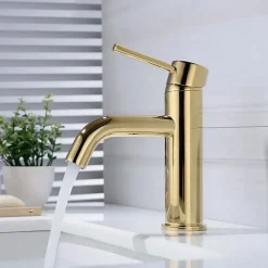 Rea Robinet de lavabo Lungo gold low