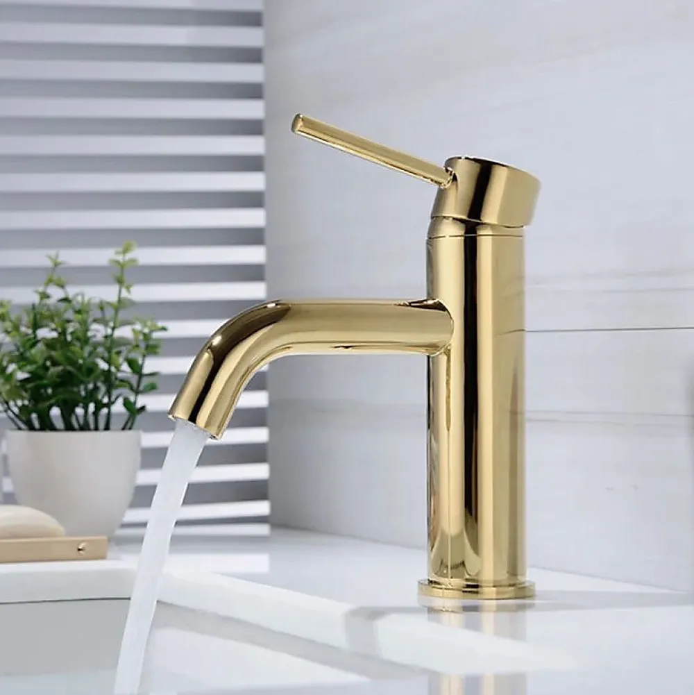Rea Robinet de lavabo Lungo gold low