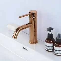 Rea Robinet de lavabo Lungo Rose Gold low