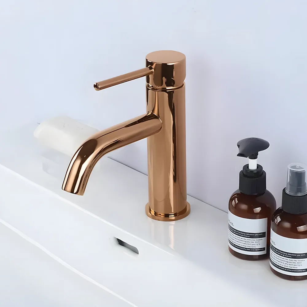 Rea Robinet de lavabo Lungo Rose Gold low