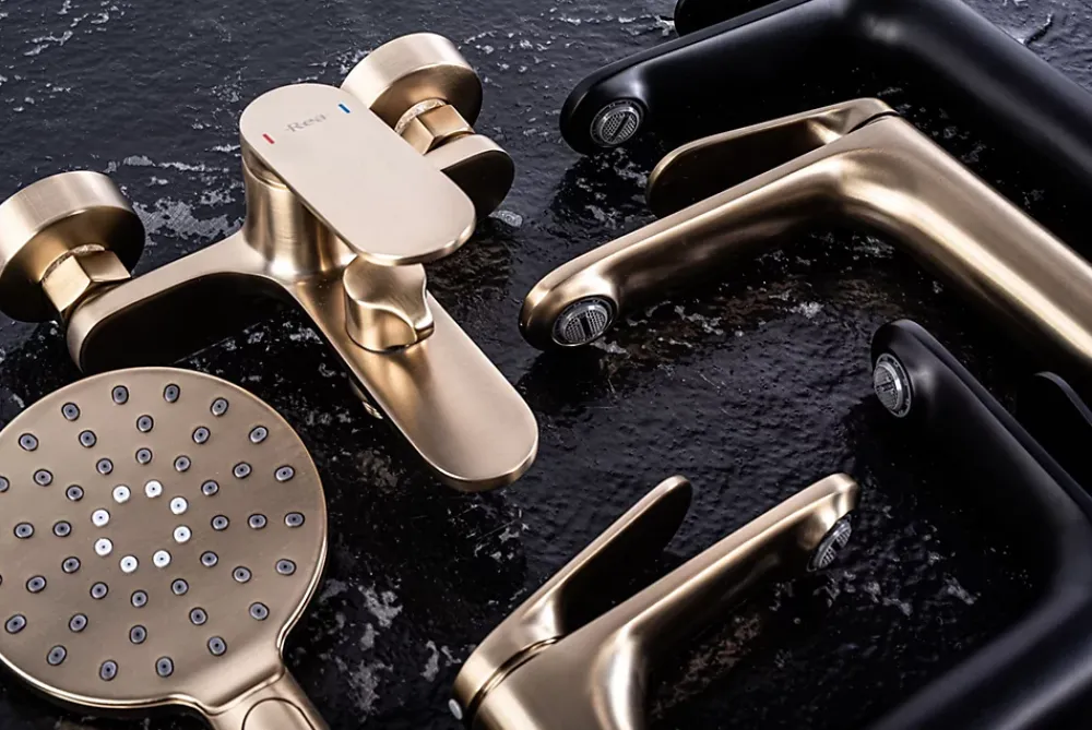 Rea Robinet De Lavabo Marco Low Brush Gold