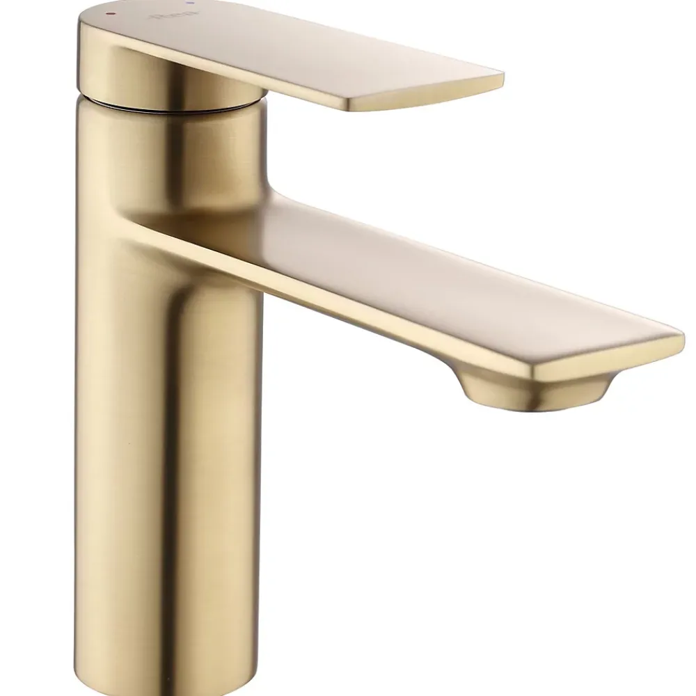 Robinet Lave-Mains|Rea Robinet De Lavabo My1902-2Gg Storm Low Brush Gold
