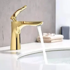 Robinet Lave-Mains|Rea Robinet de lavabo Orbit gold low