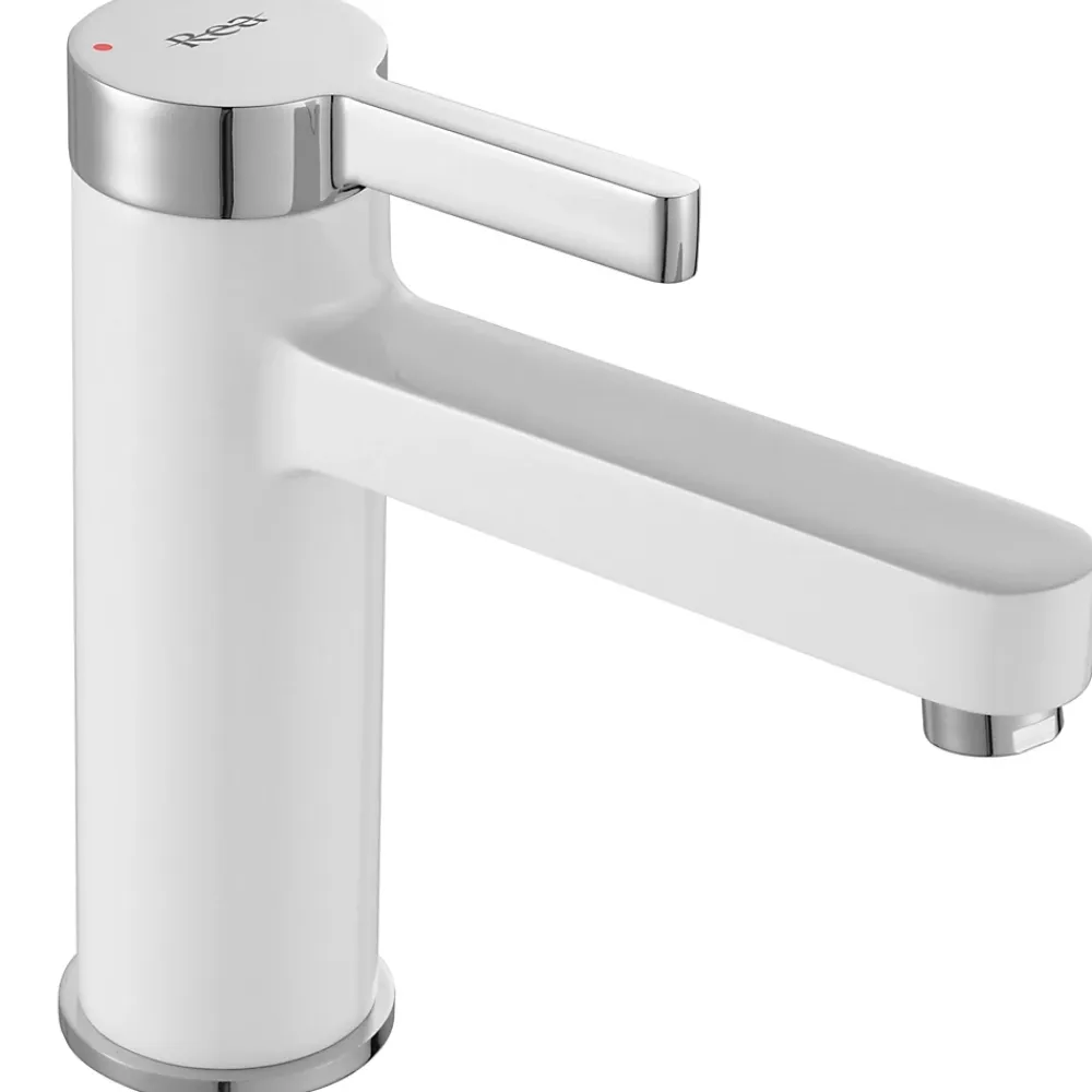 Rea Robinet de lavabo Polo white chrome low