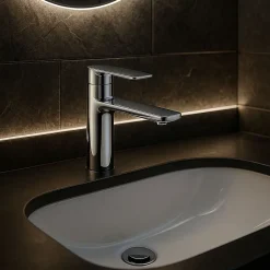 Rea Robinet de lavabo Storm chrome low
