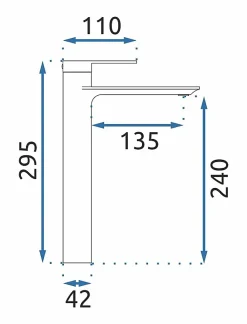 Robinet Lave-Mains|Rea Robinet de lavabo Storm black high