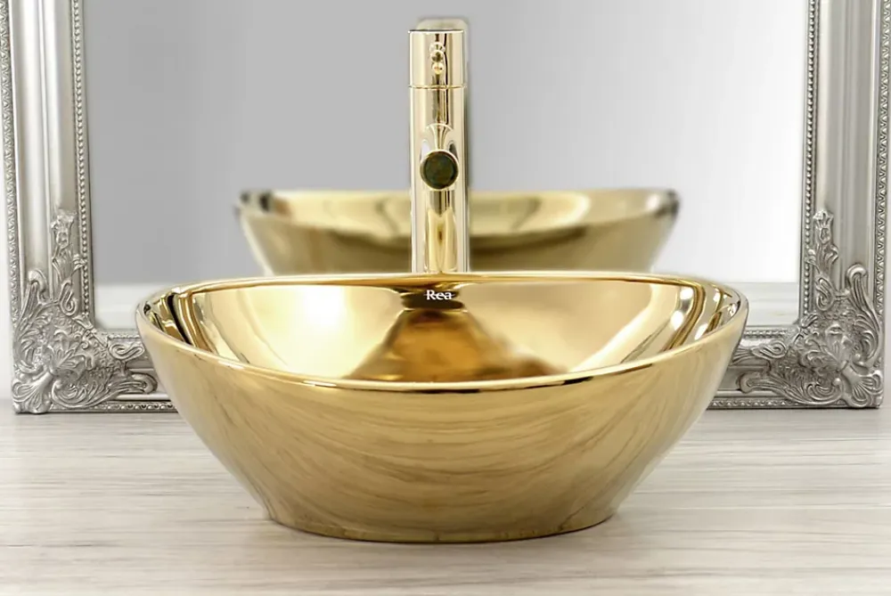 Rea Robinet de lavabo Tess Gold high