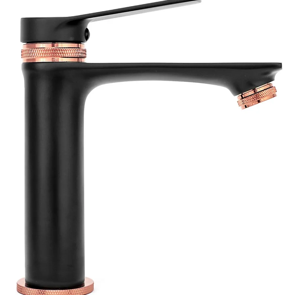 Robinet Lave-Mains|Rea Robinet de lavabo Viral black rose gold low