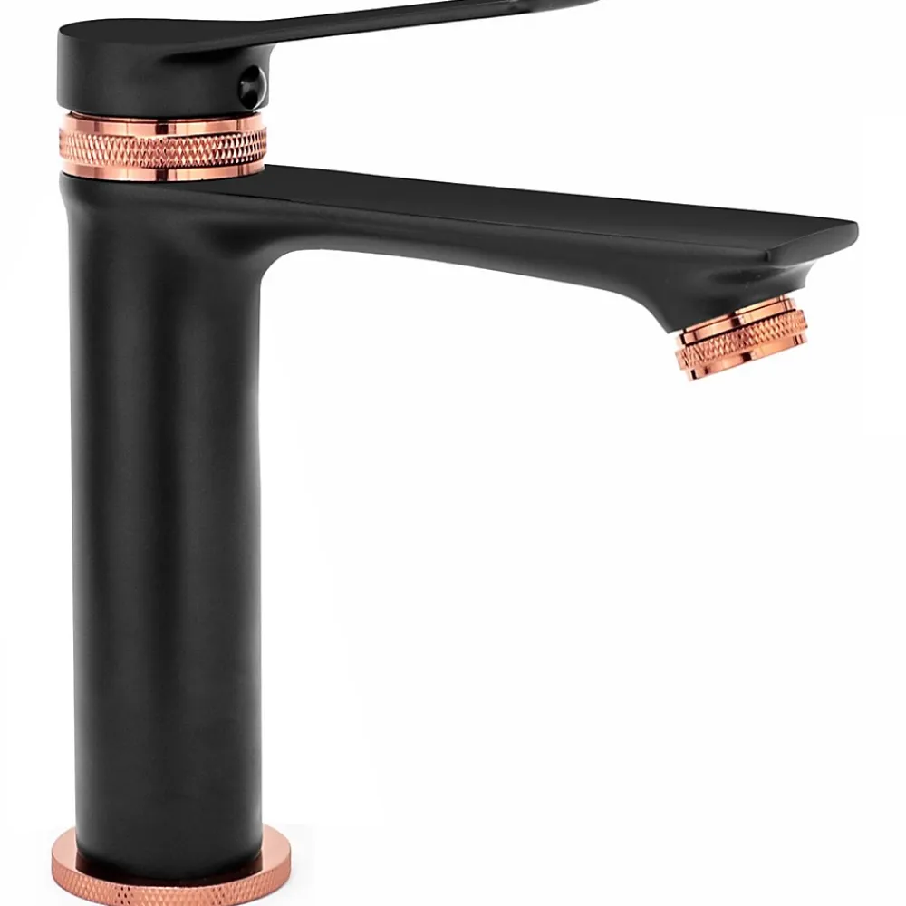 Robinet Lave-Mains|Rea Robinet de lavabo Viral black rose gold low