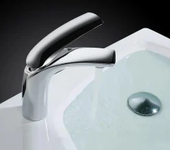 Robinet Lavabo Et Vasque|Hudor Robinet de lavabo sur plage B0625-3 en laiton chromé collection Erymanthe