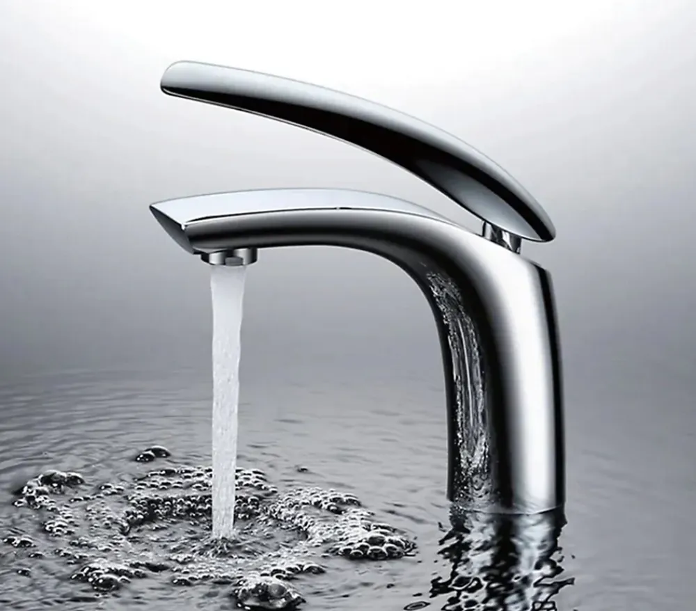 Robinet Lavabo Et Vasque|Hudor Robinet de lavabo sur plage B0625-3 en laiton chromé collection Erymanthe