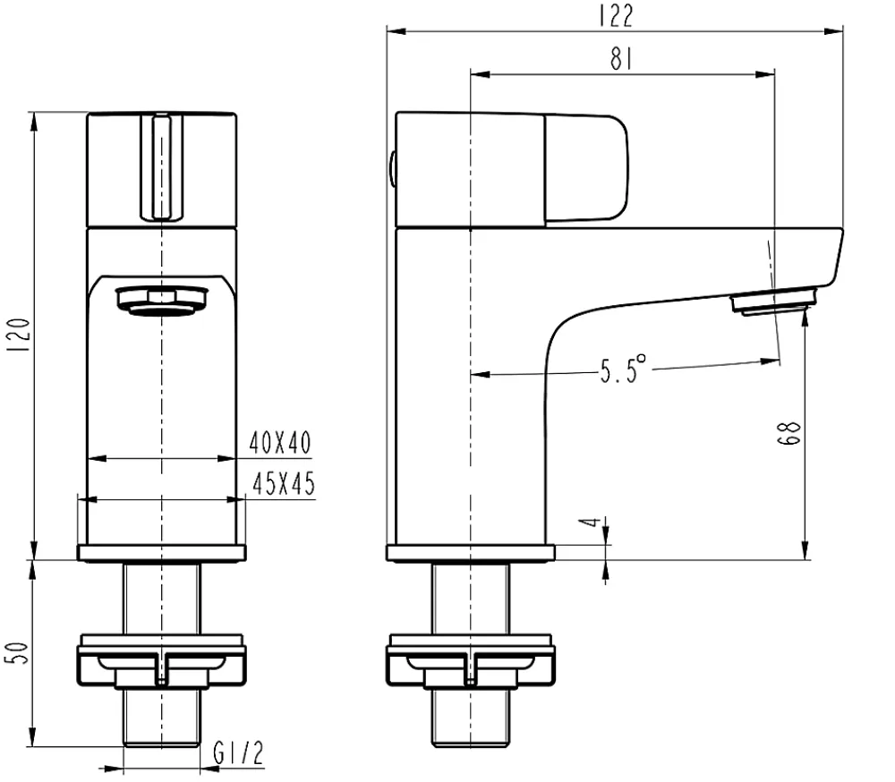 Robinet Lave-Mains|GoodHome Robinet de lave-mains eau froide Cavally S