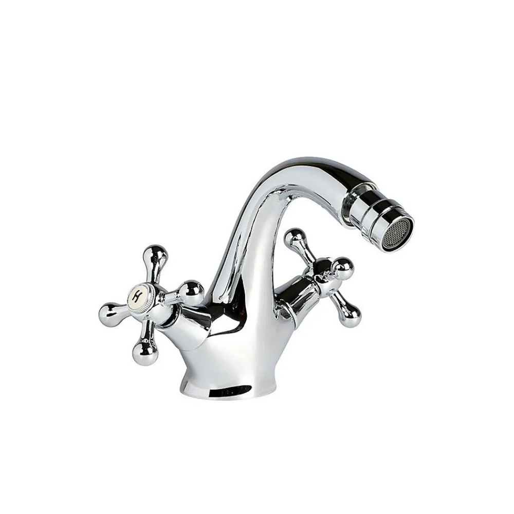 Robinet De Bidet|Kiamami Valentina Robinet De Salle De Bain Pour Bidet Avec Deux Poignées En Croix - Narciso