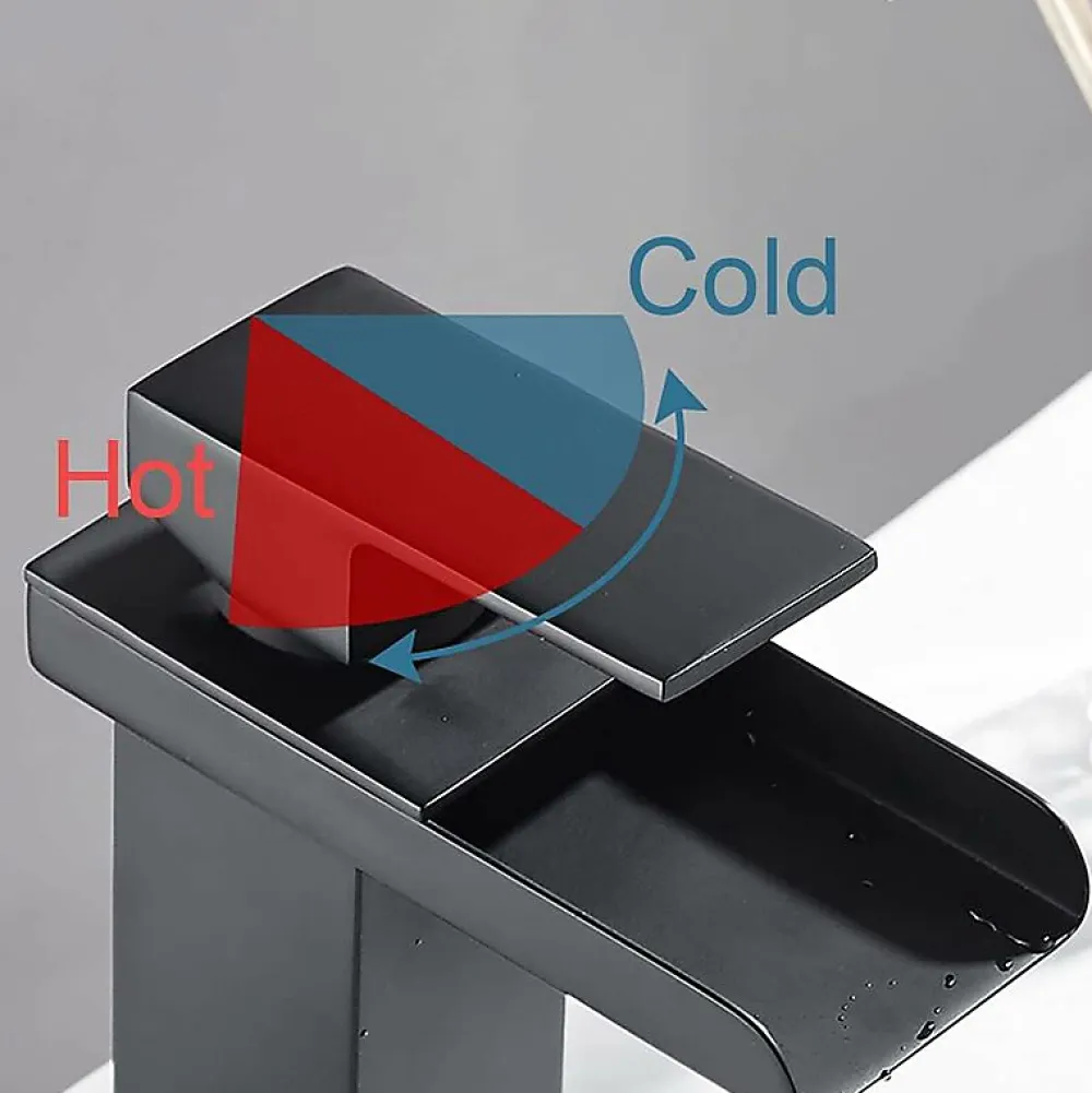 Robinet De Bidet|Deko Robinet de salle de bain noir mat, robinet de lavabo à levier unique, robinet mitigeur de lavabo à poser