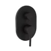 Robinet De Douche|Kiamami Valentina Robinet Encastré De Douche Avec Inverseur Noir Mat - Fassa