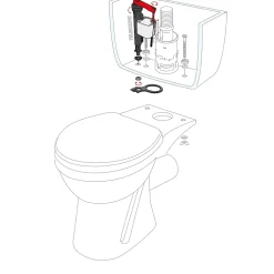 Chasse D'Eau|Wirquin Robinet flotteur bas télescopique laiton Jollyfill 3/8