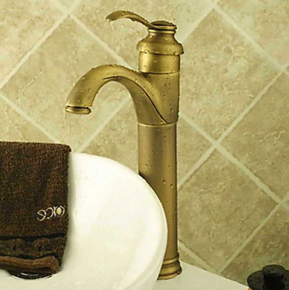 Robinet Lave-Mains|Kroos Robinet lavabo, finition en laiton pour un style classique