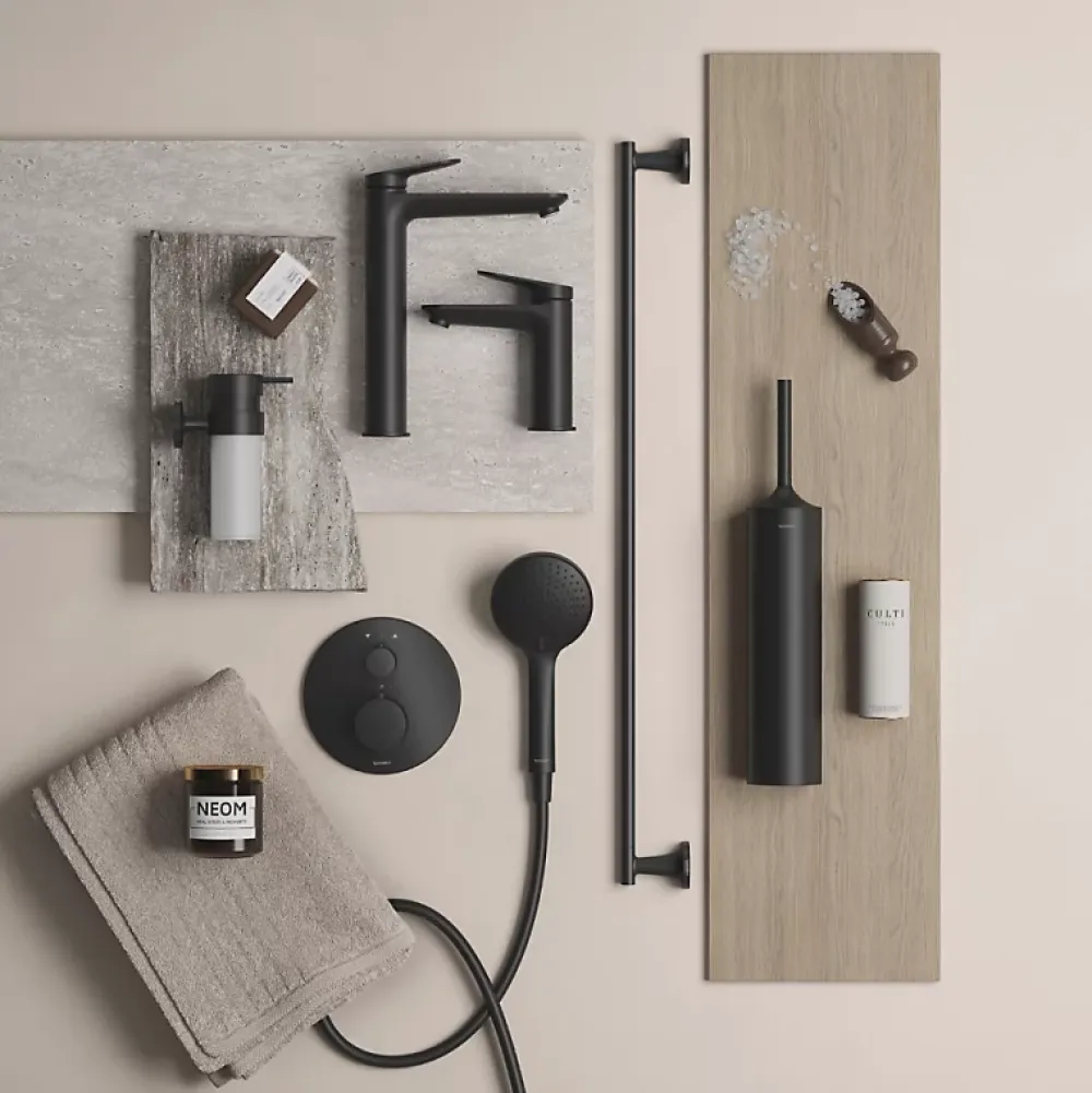 Duravit Robinet lave-mains eau froide Wave noir mat