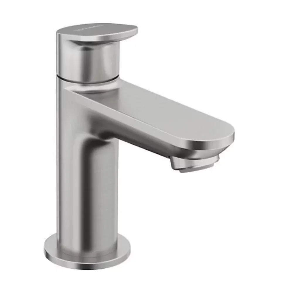 Robinet Lave-Mains|Duravit Robinet lave-mains eau froide Wave inox brossé