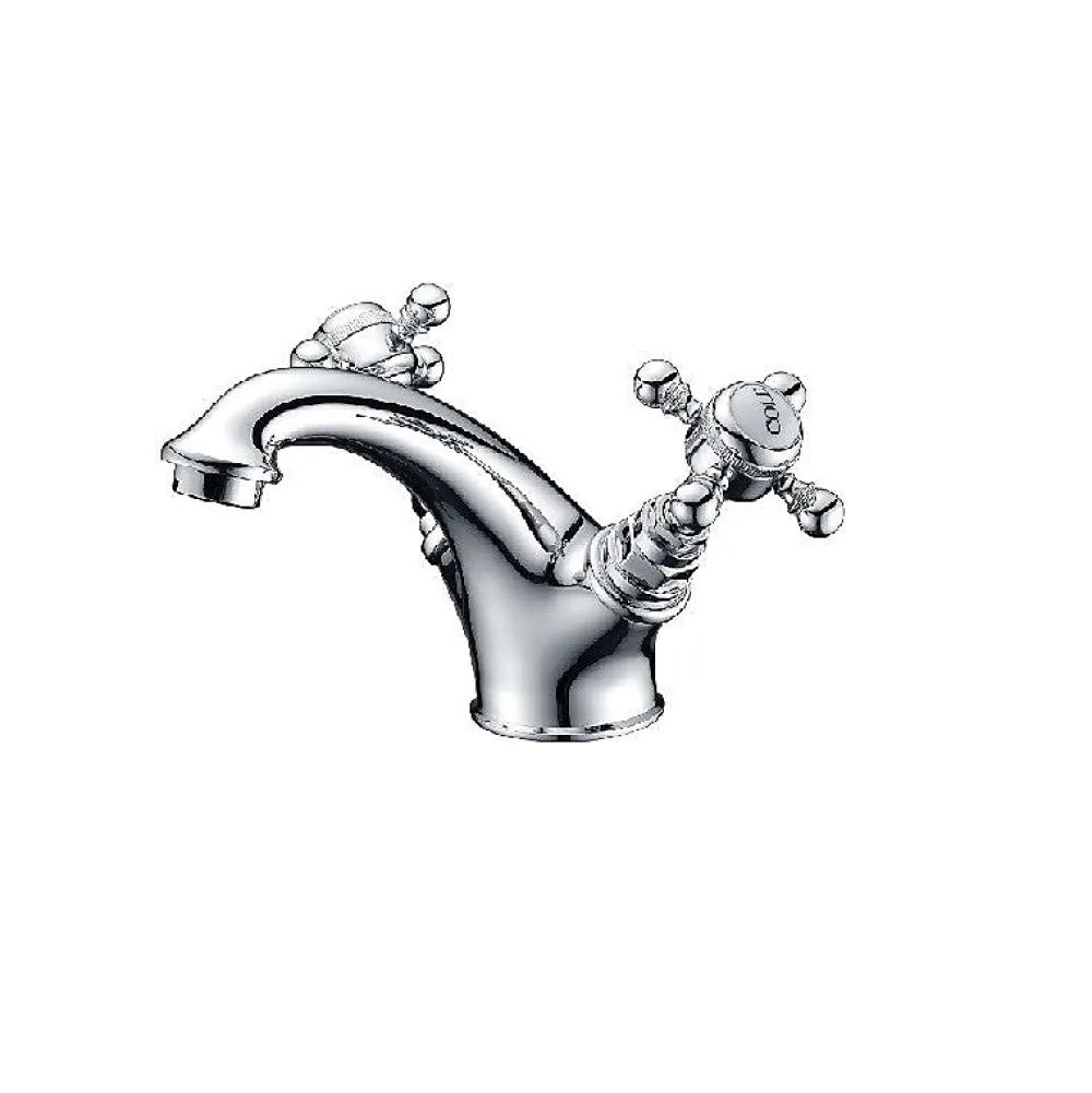 Rogier & Mothes Robinet melangeur lavabo retro CANTERBURY avec bonde