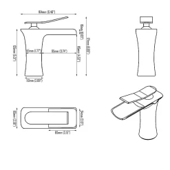 Robinet Lave-Mains|Kroos Robinet Mitigeur chromé en cascade pour lavabo