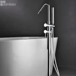 Imex Robinet Mitigeur de Baignoire sur Pied Chrome CORCEGA BBECO1