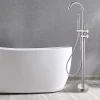 Colonne De Baignoire|Bellegno Robinet mitigeur de baignoire sur pied BAGNO acier brossé