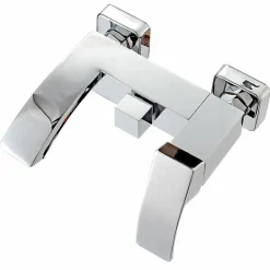 Kroos Robinet mitigeur de bain mural chromé - Deneb