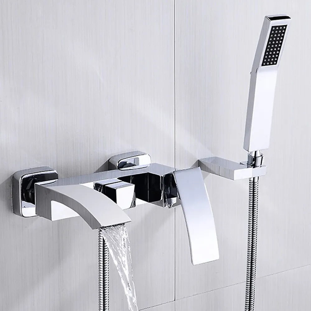 Kroos Robinet mitigeur de bain mural chromé - Deneb