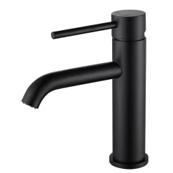 Robinet Lavabo Et Vasque|Bellegno Robinet mitigeur de lavabo thermostatique PICCOLA noir mat