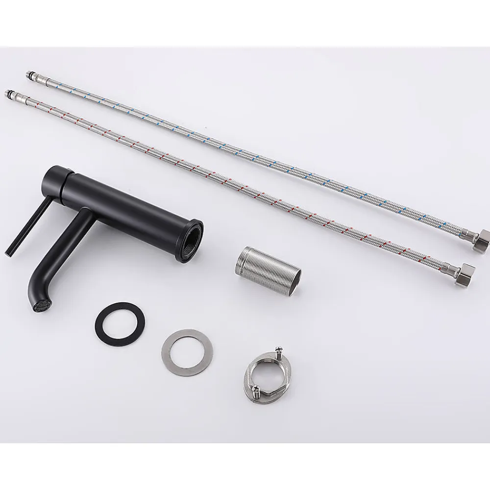 Robinet Lavabo Et Vasque|Bellegno Robinet mitigeur de lavabo thermostatique PICCOLA noir mat