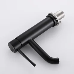 Robinet Lavabo Et Vasque|Bellegno Robinet mitigeur de lavabo thermostatique PICCOLA noir mat