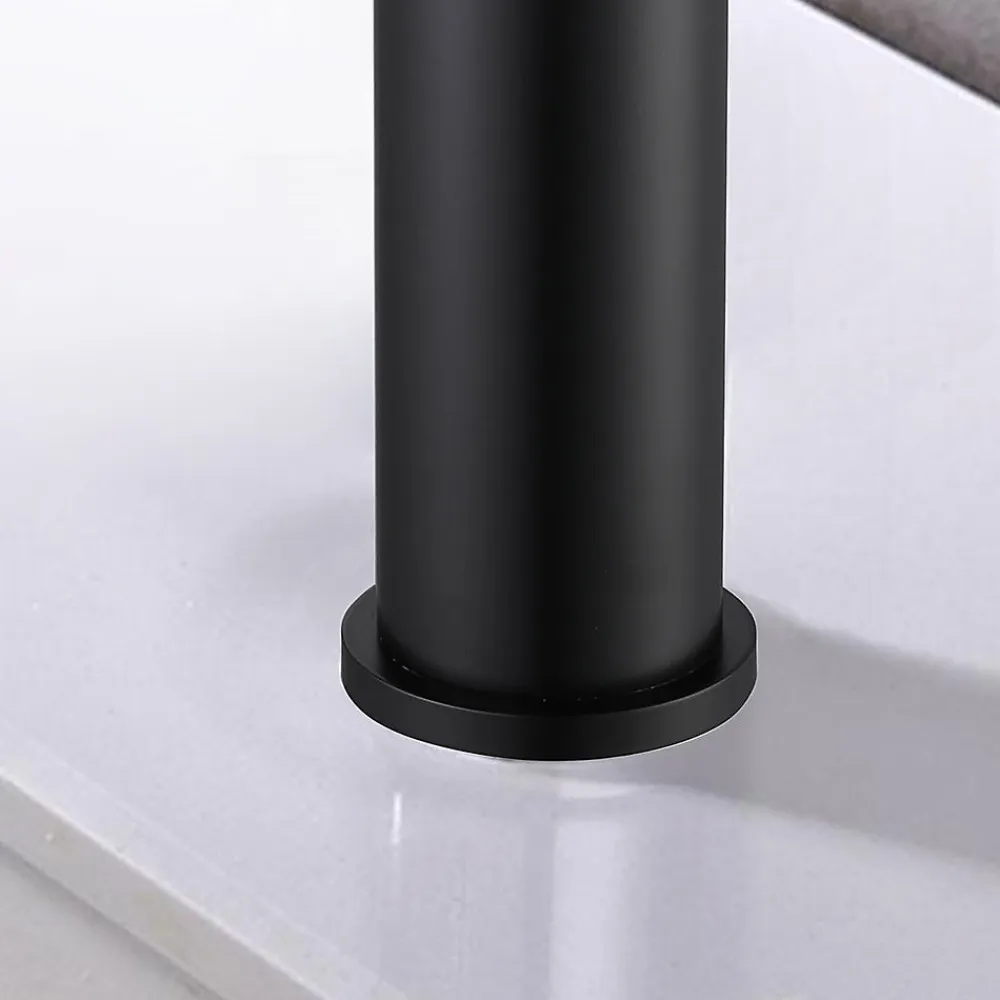 Robinet Lavabo Et Vasque|Bellegno Robinet mitigeur de lavabo thermostatique PICCOLA noir mat