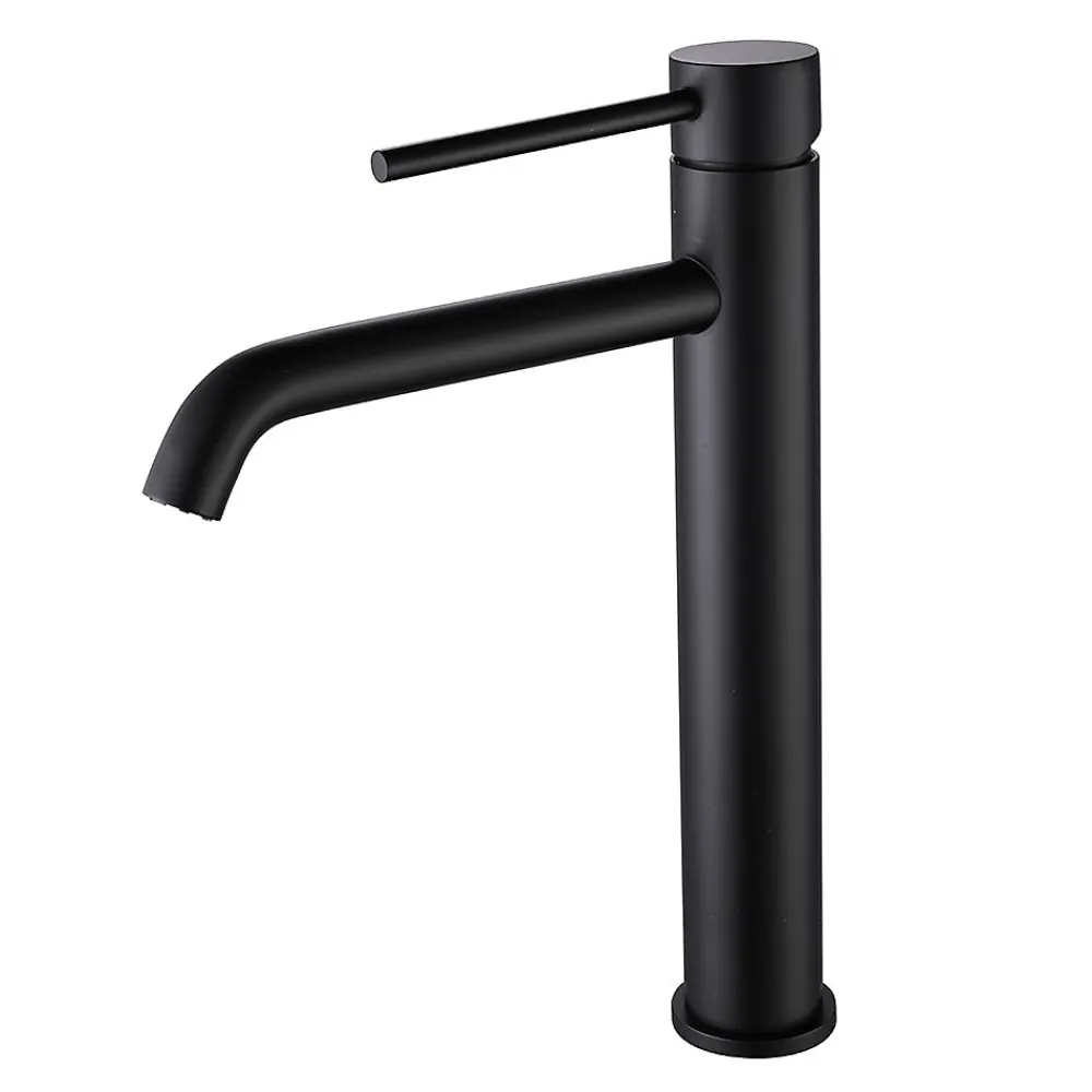 Robinet Lavabo Et Vasque|Bellegno Robinet mitigeur de lavabo thermostatique GRAZIOSA noir mat