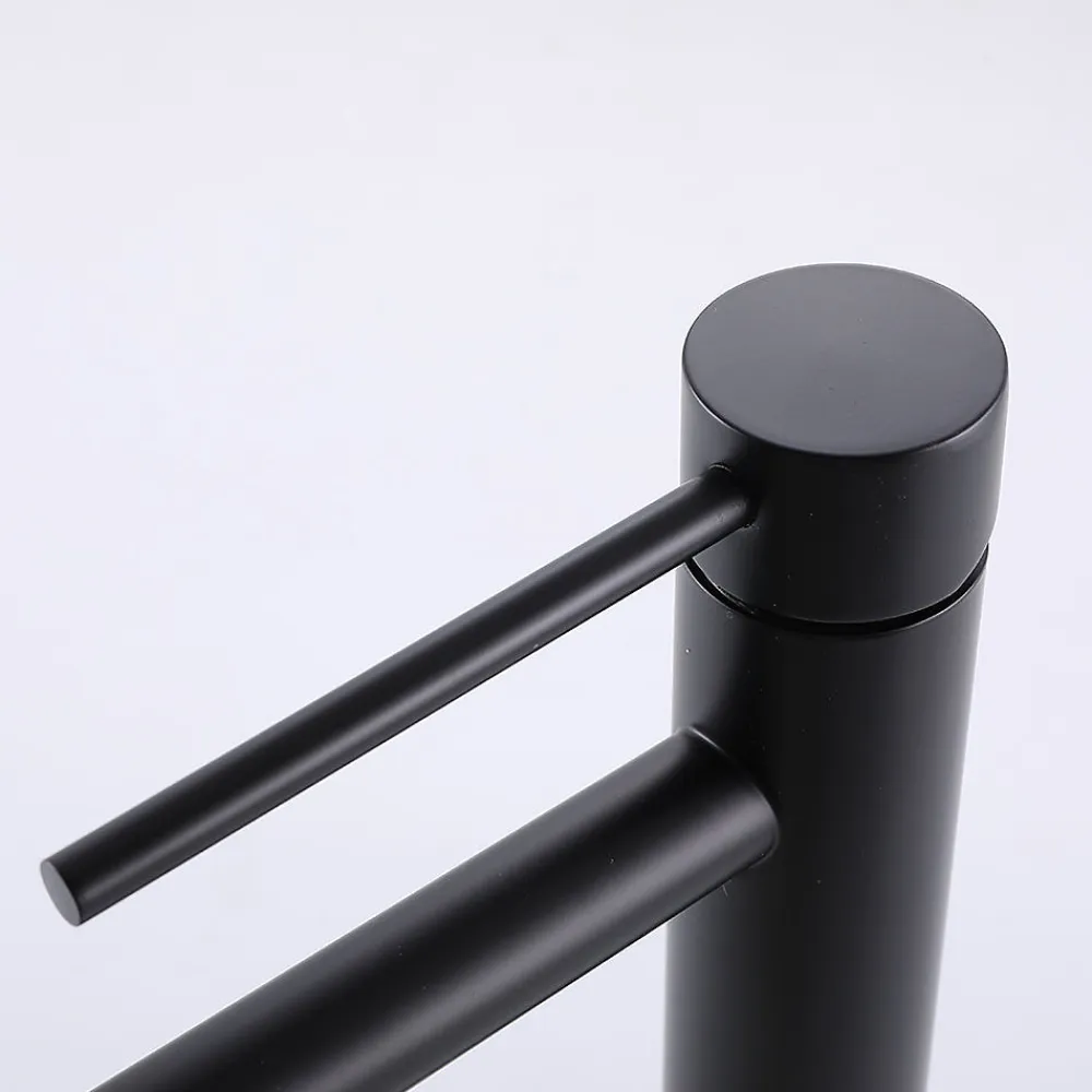 Robinet Lavabo Et Vasque|Bellegno Robinet mitigeur de lavabo thermostatique GRAZIOSA noir mat