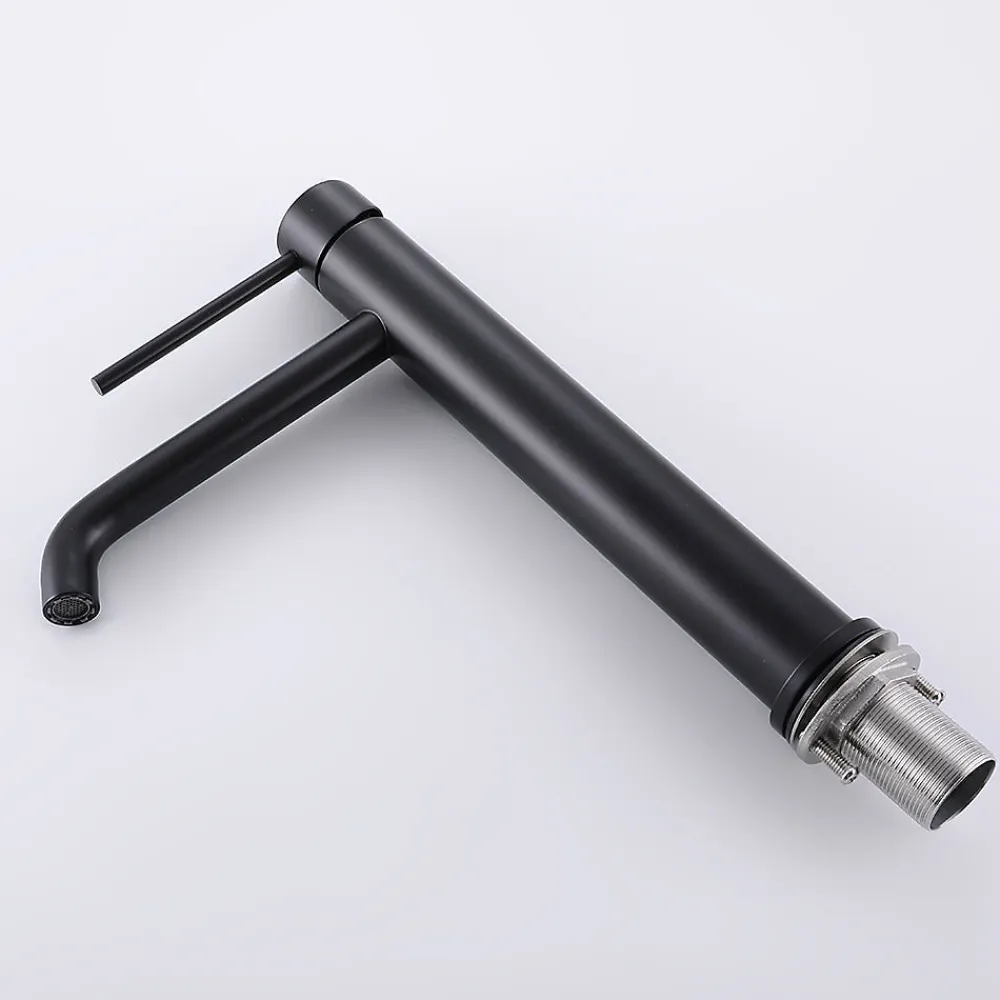 Robinet Lavabo Et Vasque|Bellegno Robinet mitigeur de lavabo thermostatique GRAZIOSA noir mat